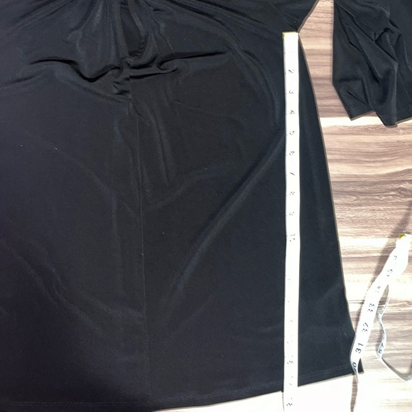 Michael Kors, black cold shoulder flared sleeve shirt - Picture 11 of 11